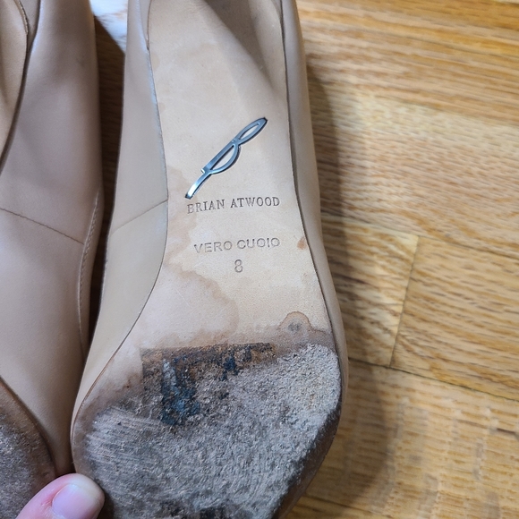 Brian Atwood 8M Nude Malika Heels - Picture 8 of 11